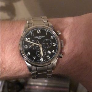 Mougin And Piquard for J Crew chronograph watch